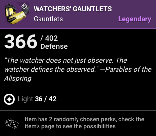 Watchers Gauntlets