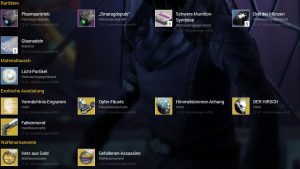 Xur – Agent der Neun: Standort und Inventar (21.10.2016 – 23.10.2016)