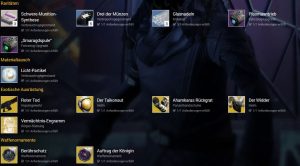 Xur – Agent der Neun: Standort und Inventar (04.11.2016 – 06.11.2016)