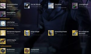 Xur – Agent der Neun: Standort und Inventar (18.11.2016 – 20.11.2016)