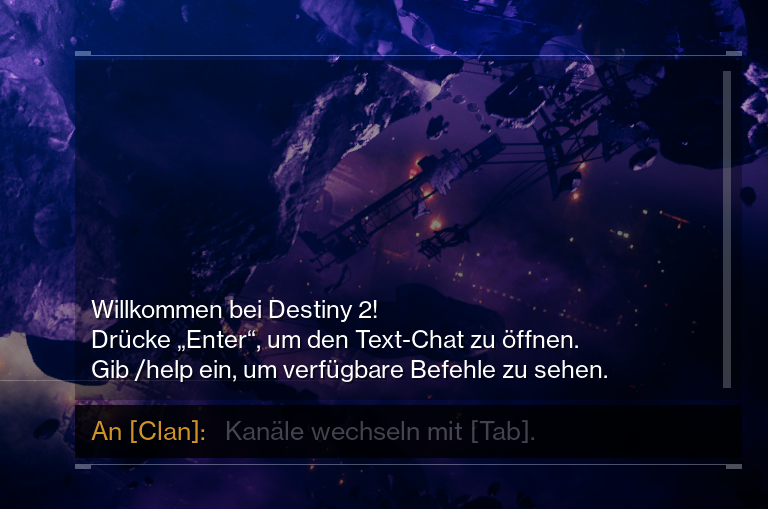 Destiny 2 clan chat